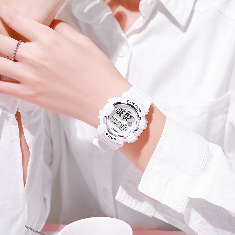 Smartwatch Digital Watches For Kid Girl - Moda zegarki dla dzieci YIKAZE świecący
