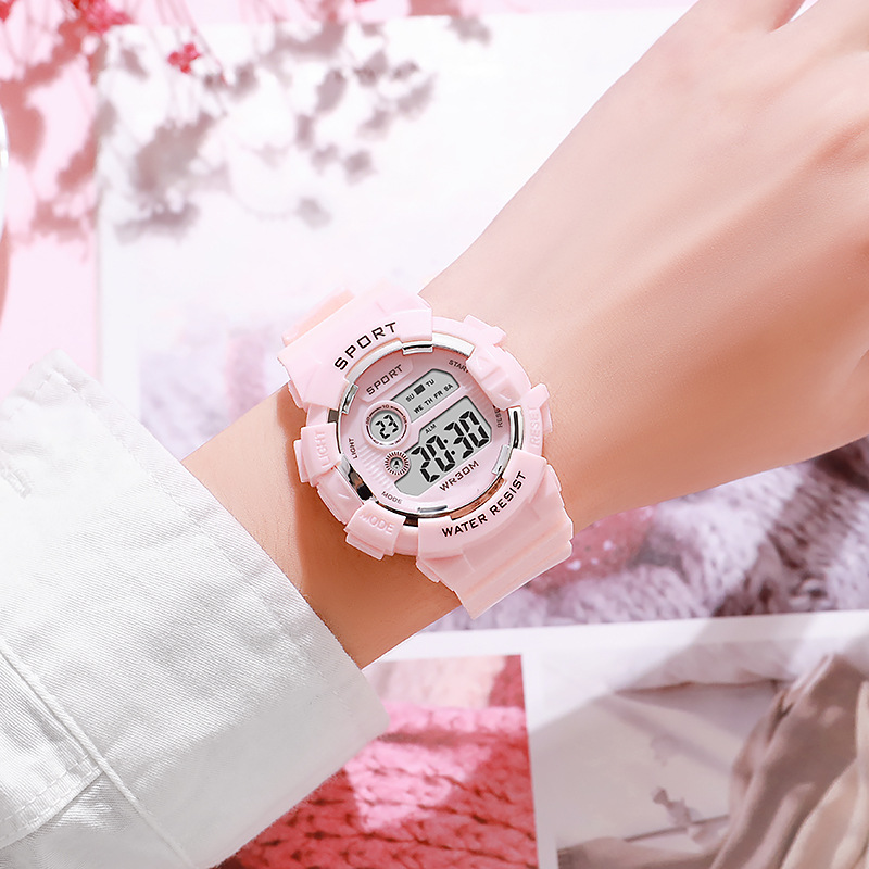Moda zegarki dla dzieci YIKAZE – Smartwatch Digital Watches For Kid Girl recenzja i cena