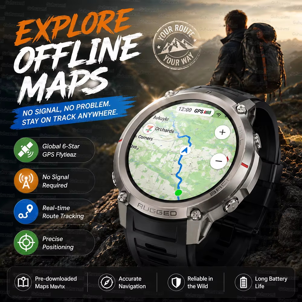 TANK Nowy Smartwatch GPS do Ta – Altimeter Compass Watch recenzja i cena