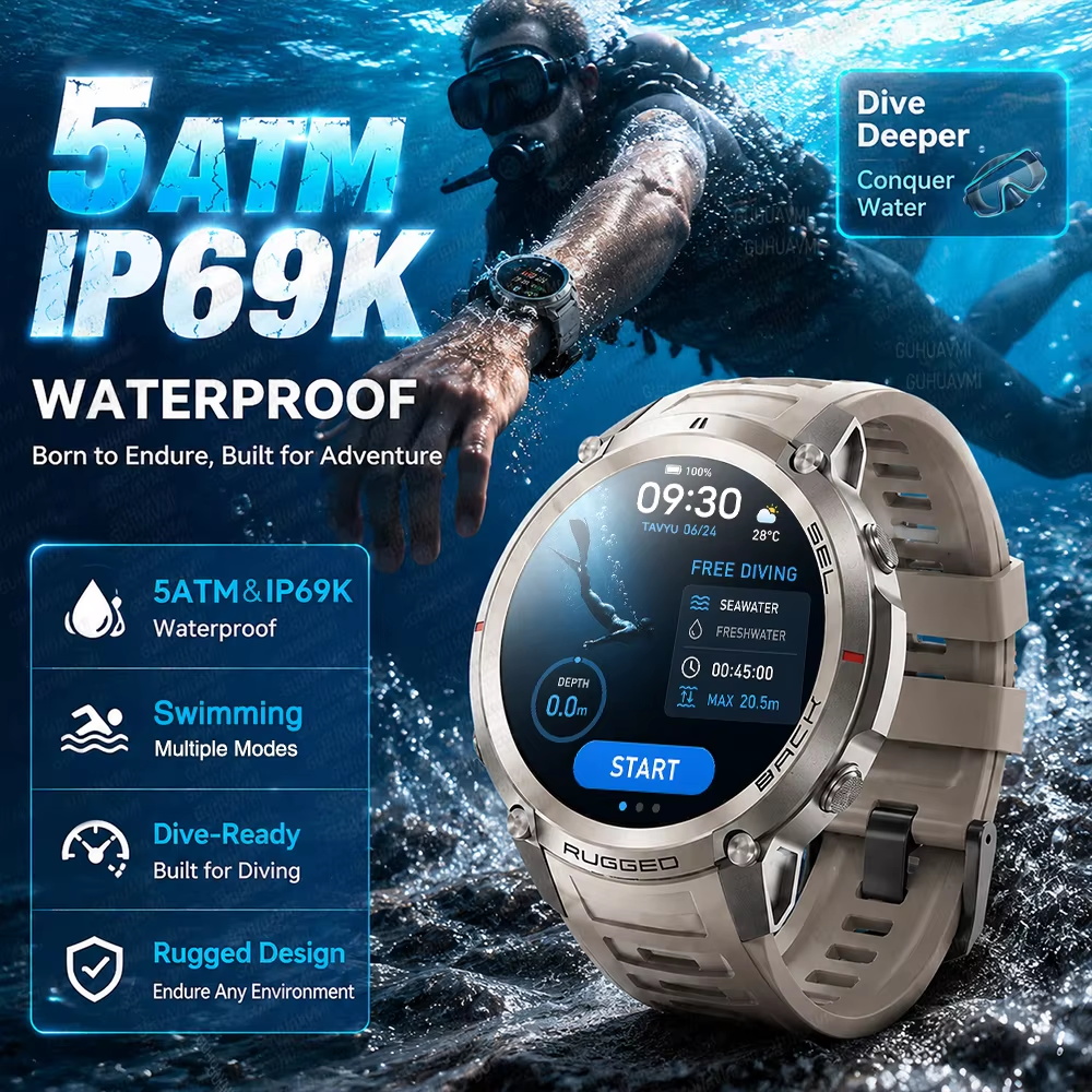 TANK Nowy Smartwatch GPS do Ta – Altimeter Compass Watch recenzja i cena