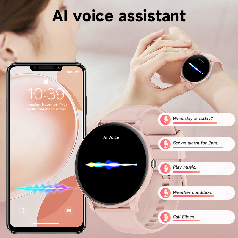 LIGE Smart Watch Women Men Blu – Watches Ladies Smartwatch recenzja i cena