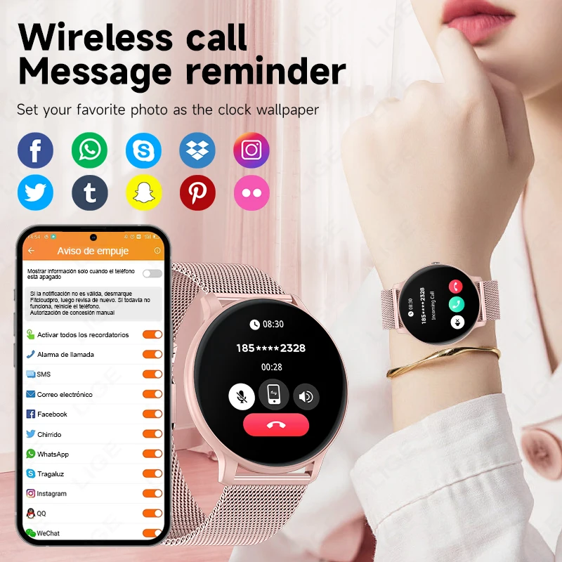 LIGE Smartwatch z funkcją połą – Smartwatch Watches For Girls recenzja i cena