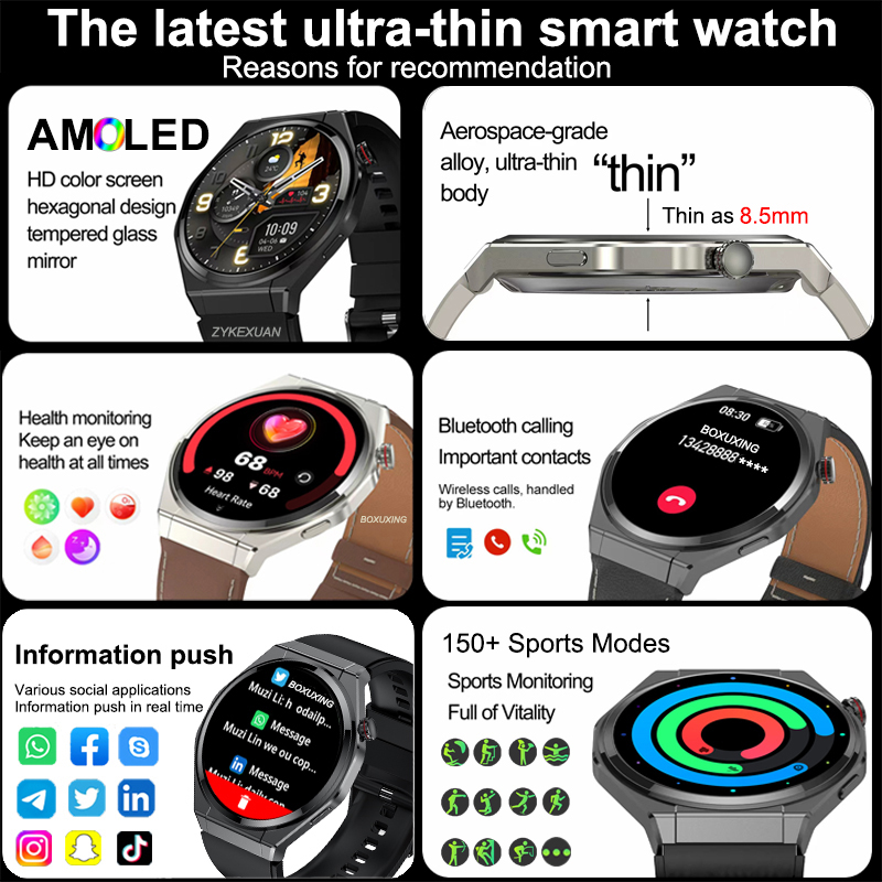Nowy Ultracienki Smartwatch Mę – Smartwatch Watches For Women With Gps recenzja i cena