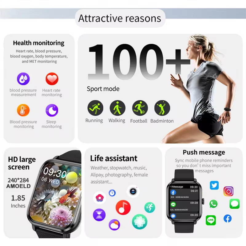 Smartwatch sportowy z GPS, pom – Smartwatch Watches For Women With Gps recenzja i cena