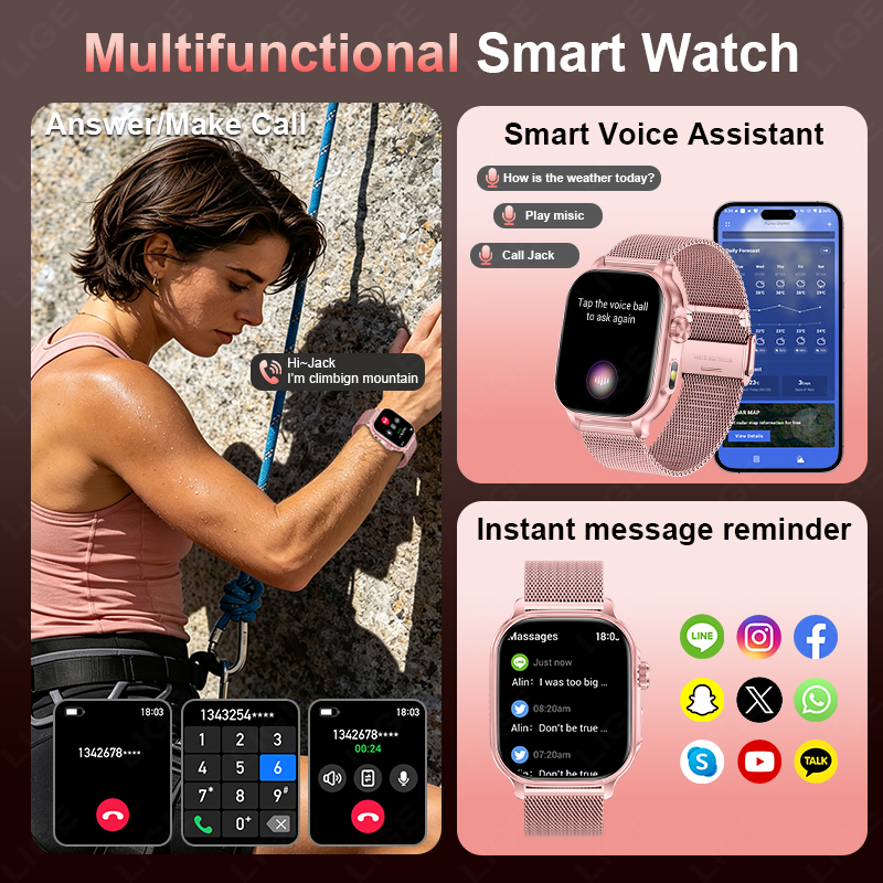 Inteligentne zegarki outdoorow – Smartwatch Watches For Women With Gps recenzja i cena